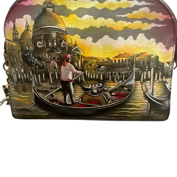 NWT Anuschka Double Zip Crossbody Wristlet - Picture 5 of 10